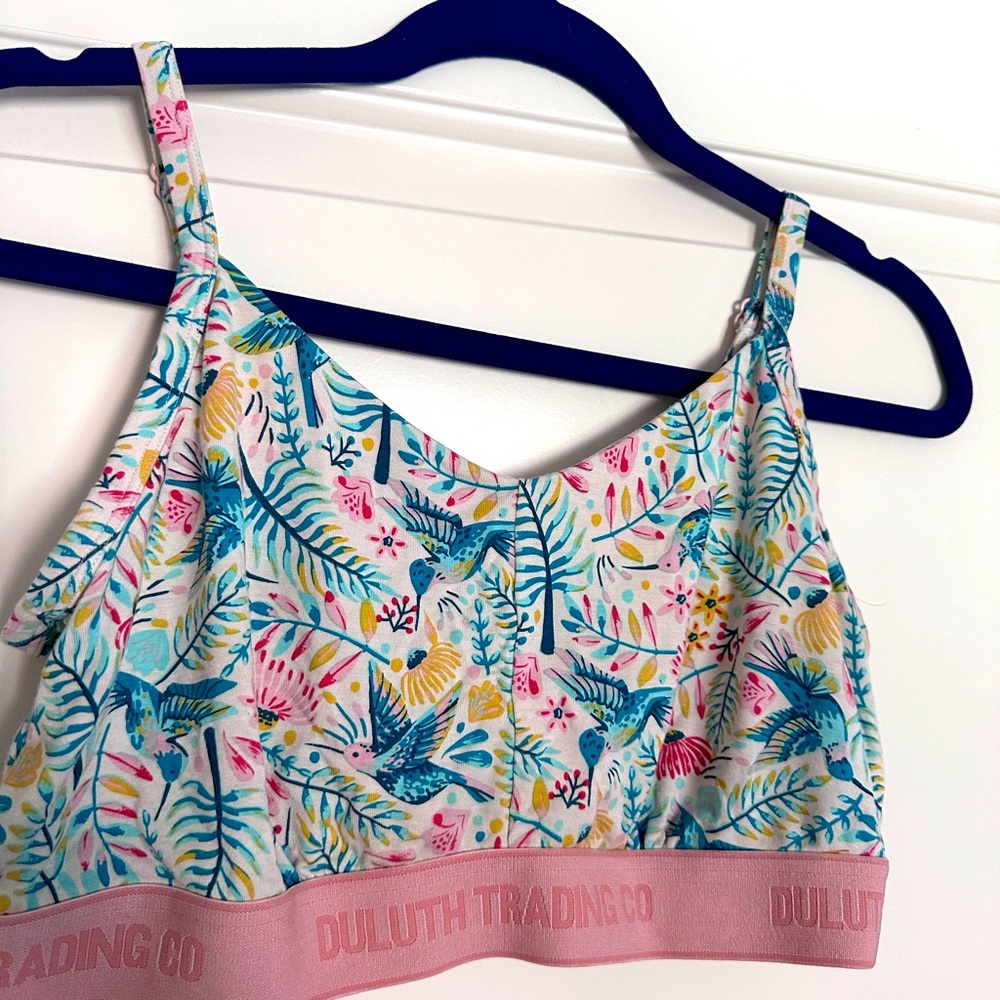 Duluth Women's Adjustable Dang Soft Bralette- Large (Hummingbird)